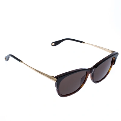 Pre-owned Givenchy Brown Tortoise Havana Gv7072 Wayferer Sunglasses