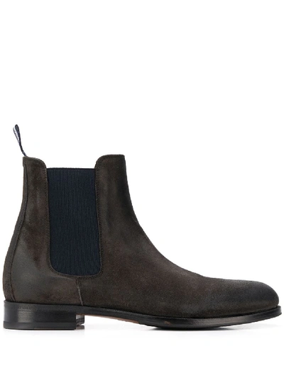 Shop Scarosso Chelsea Ankle Boots In Brown