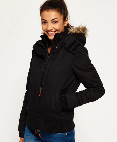 Superdry Microfibre Sd-windbomber Jacket In Black | ModeSens