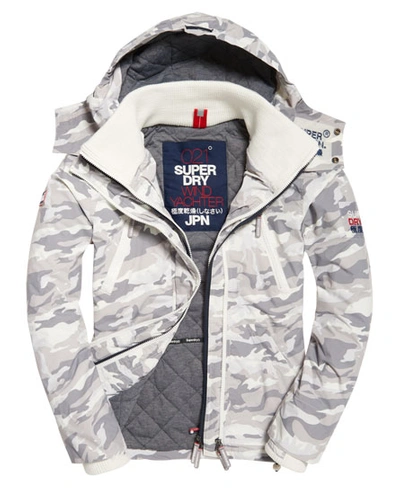 Shop Superdry Hooded Sd-wind Yachter Jacket In White