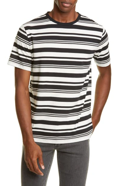 Shop A.p.c. Gilbert Stripe T-shirt In Blue