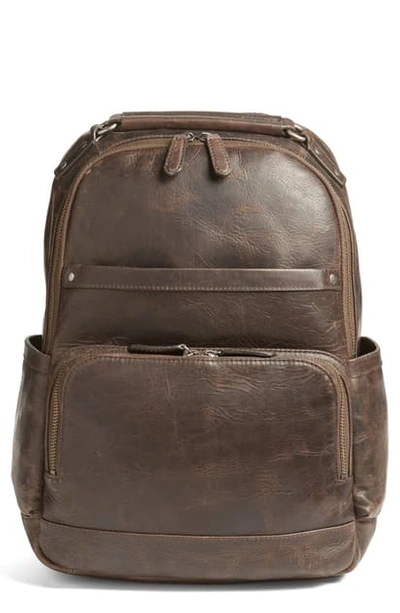Shop Frye 'logan' Leather Backpack In Slate