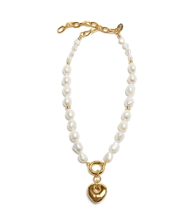 Shop Lizzie Fortunato Heartbreak Necklace In Gold