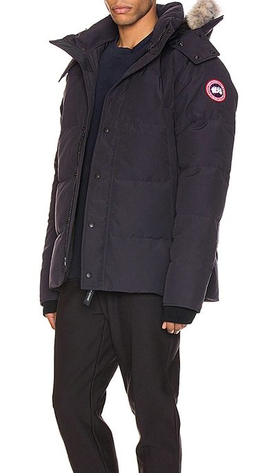 Shop Canada Goose Wyndham Parka In Navy