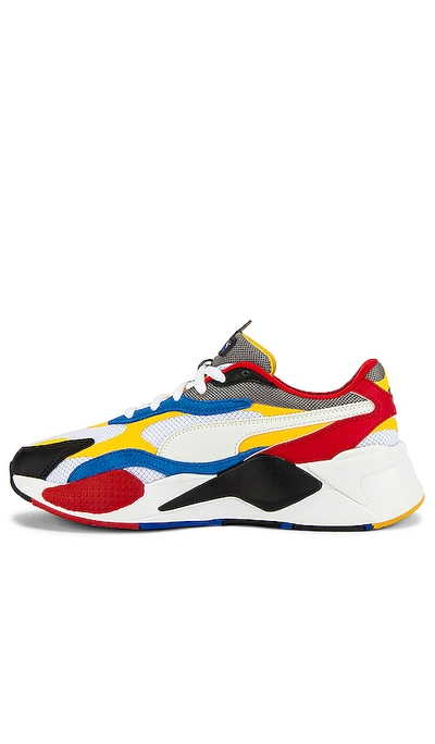Shop Puma Rsx Cube Rs-x3 Puzzle In  White & Spectra Yellow