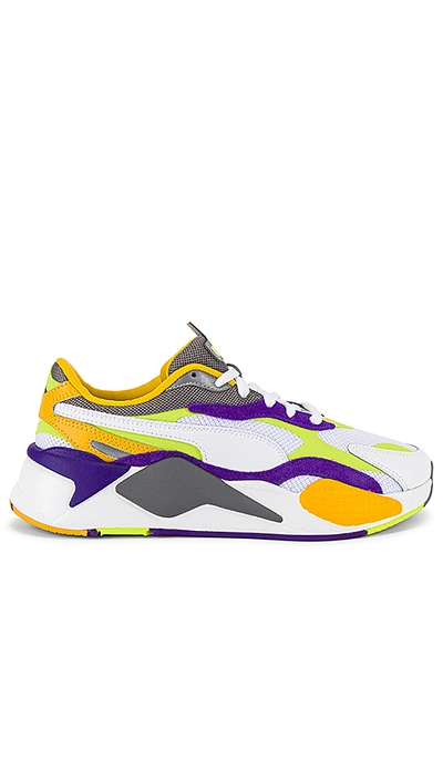 Shop Puma Rs-x3 Level Up Sneaker In  White & Limepunch