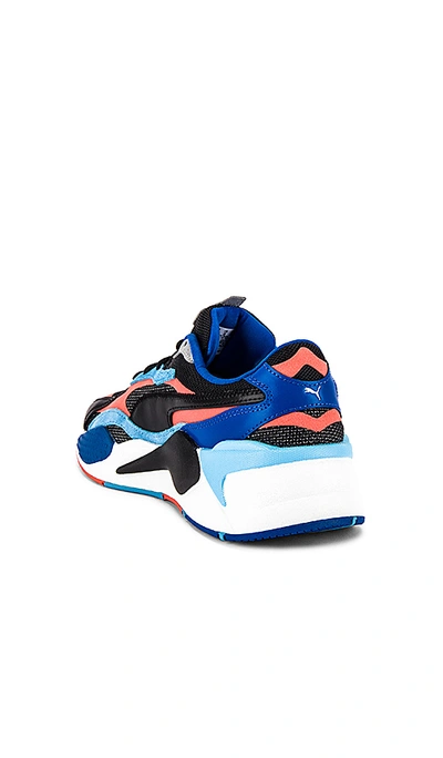 Shop Puma Rs-x3 Level Up Sneaker In  Black & Hot Coral