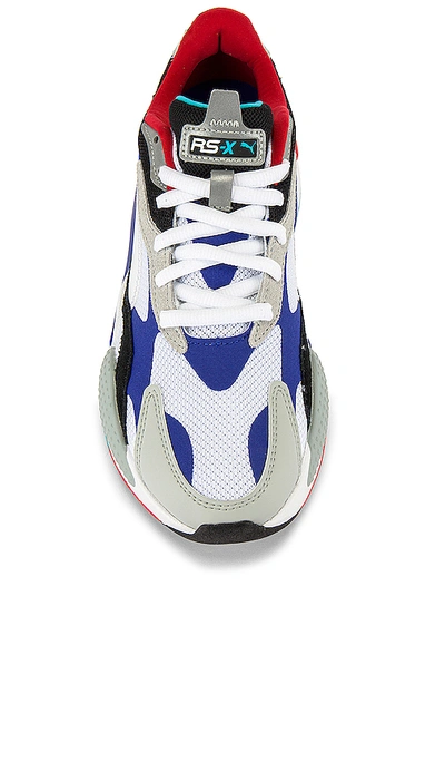 Shop Puma Rsx Cube Rs-x3 Puzzle In  White & Dazzling Blue