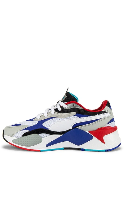 Shop Puma Rsx Cube Rs-x3 Puzzle In  White & Dazzling Blue