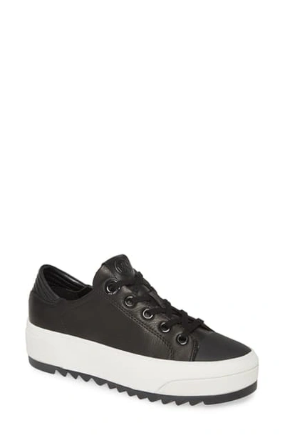 Shop Michael Michael Kors Keegan Lace-up Sneaker In Black Leather