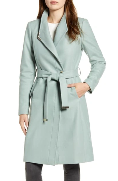 Ted Baker Ellgenc Belted Wrap Coat In Mint | ModeSens