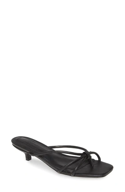 Shop Jaggar Loop Kitten Heel Sandal In Black