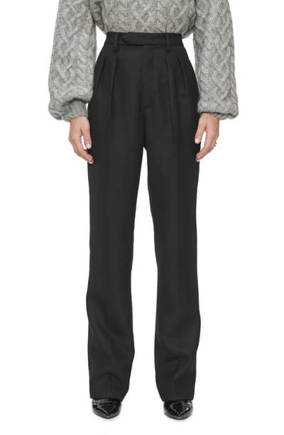 Shop Anine Bing James Trousers In Black