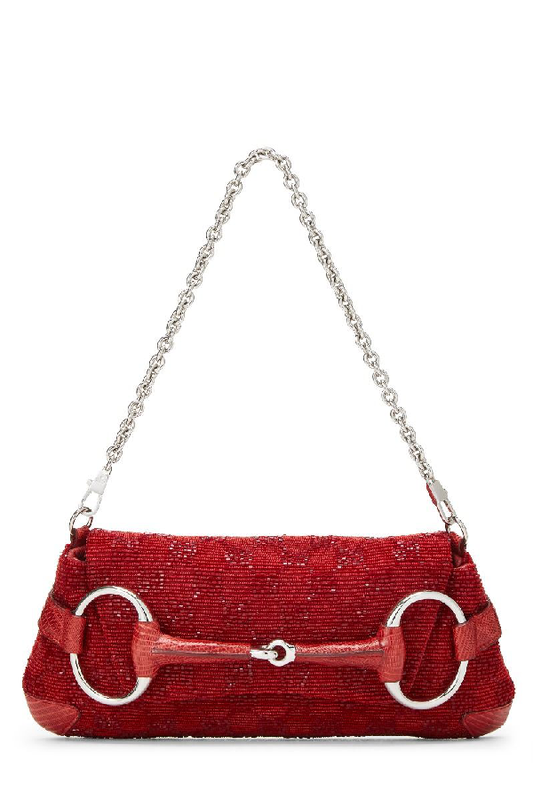 gucci beaded clutch