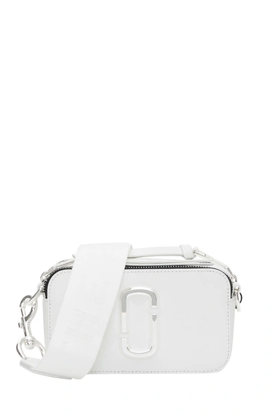 Shop Marc Jacobs The Snapshot Dtm Crossbody Bag In Bianco