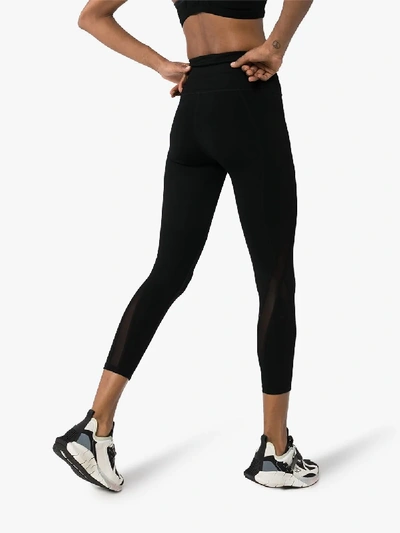 Shop Nimble Activewear Mesh Panel Tights In Black