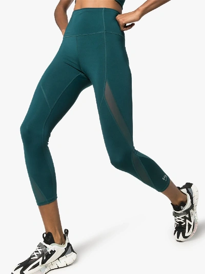 Shop Nimble Activewear Womens 105 - Green: Mesh Panel Tights