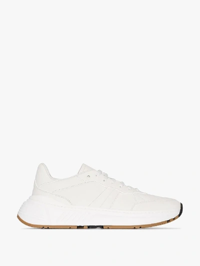 Shop Bottega Veneta White Speedster Sneakers