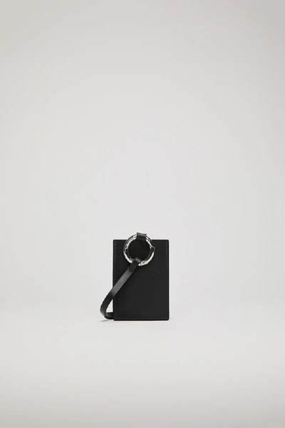 Shop Acne Studios Keychain Cardholder Black
