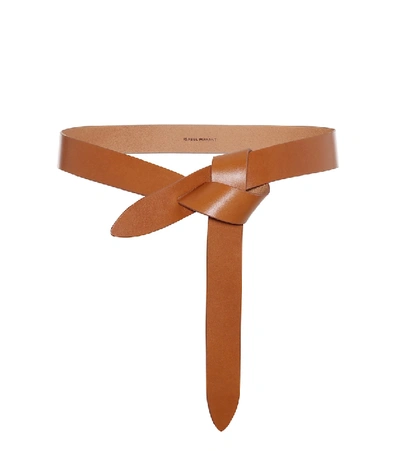 Shop Isabel Marant Lecce Leather Belt In Brown