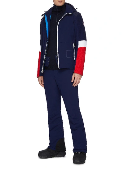 Shop Rossignol 'supercorde' Colourblock Ski Jacket In Blue