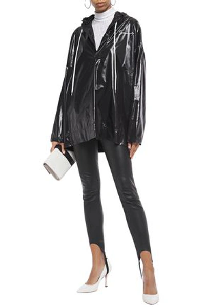 Shop Givenchy Oversized Printed Hooded Shell Jacket In Black