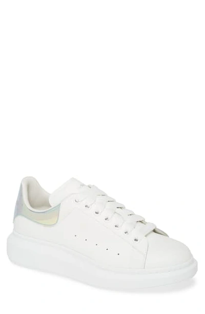 Shop Alexander Mcqueen Oversize Low Top Sneaker In White/ White/ Multi