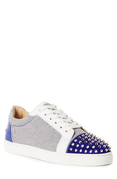 Shop Christian Louboutin Seavaste Low Top Sneaker In Version Blue