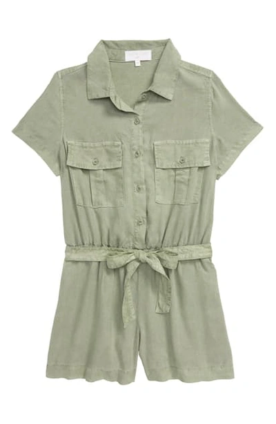 Bella Dahl Kids Utility Pocket Romper In Olive ModeSens