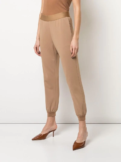Shop Alice And Olivia Pete Track Pants In Neutrals