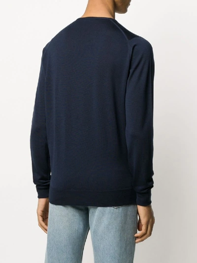 Shop John Smedley Klassischer Pullover In Blue