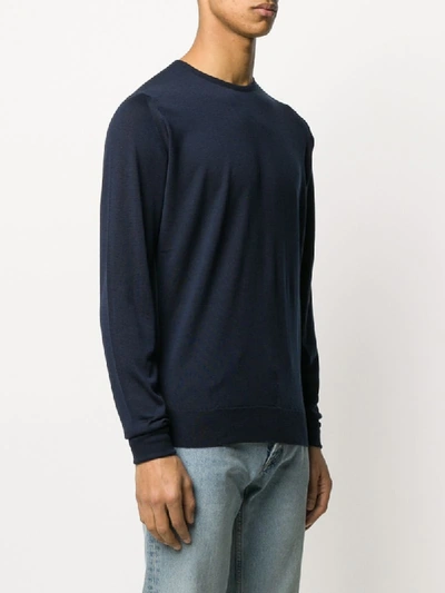 Shop John Smedley Klassischer Pullover In Blue