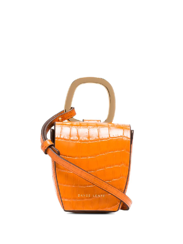 orange croc bag