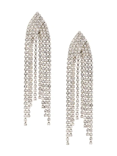 Jennifer Behr Fringed Earrings In Crystal | ModeSens