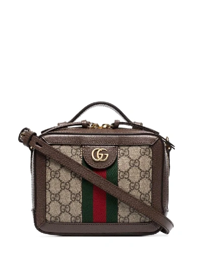 Shop Gucci Ophidia Gg Supreme Crossbody Bag In B.eb/nacero/vrv