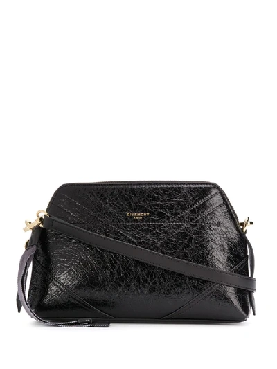 Shop Givenchy Crinkled Effect Crossbody Bag In Black