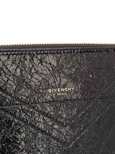 Shop Givenchy Crinkled Effect Crossbody Bag In Black