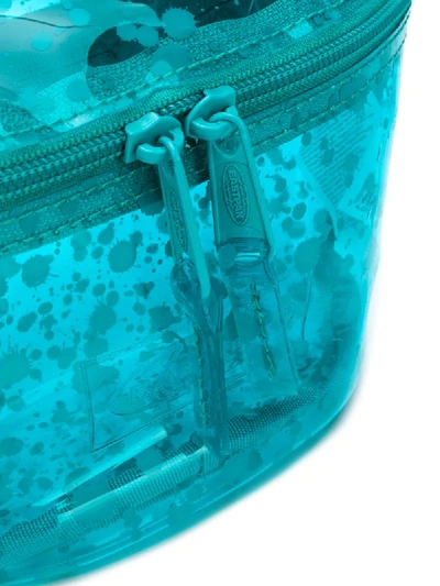 Shop Eastpak Transparent Paint Splatter Print Belt Bag In Blue