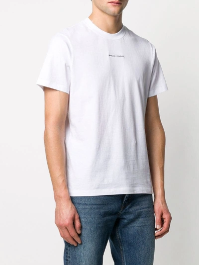 Shop Sandro Embroidered Logo T-shirt In White