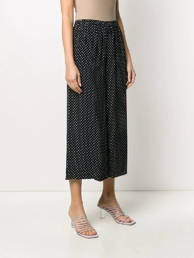 Shop Theory Fluid Polka-dot Trousers In Black