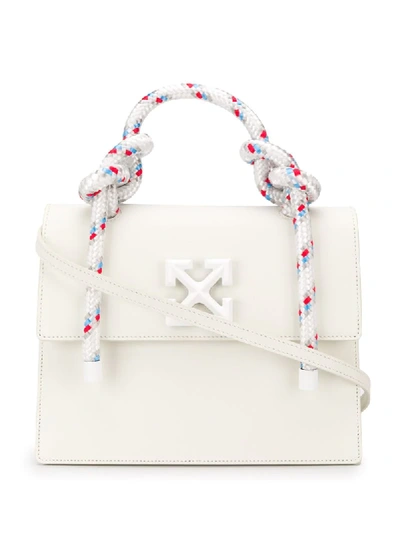 Shop Off-white Gummy Jitney 2.8 Shoulder Bag In White