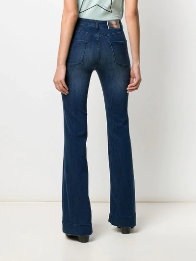 Shop Pinko Flared Jeans In Blue