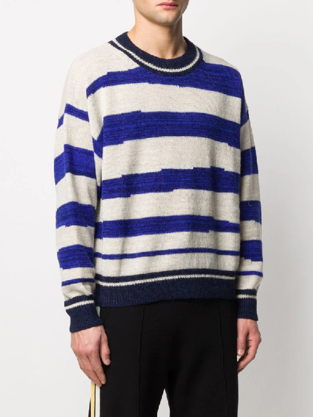 Isabel Marant Solwy Striped Crew neck Sweater In Blue ModeSens