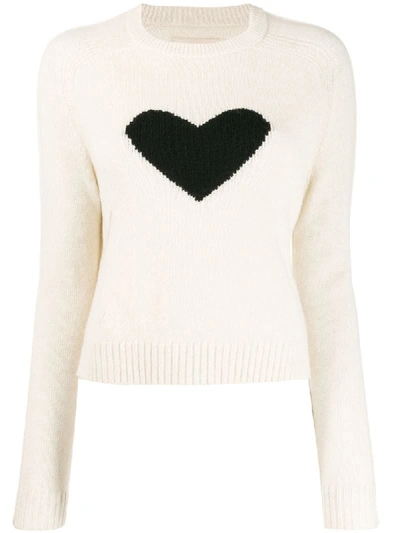 ZADIG & VOLTAIRE LILI KNITTED HEART PULLOVER 