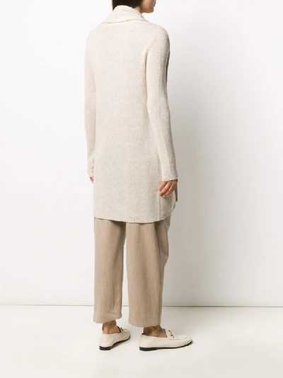 Shop The Row Open-front Knit Cardigan In Neutrals