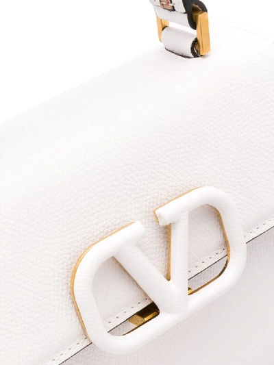 Shop Valentino Small Vsling Tote Bag In White