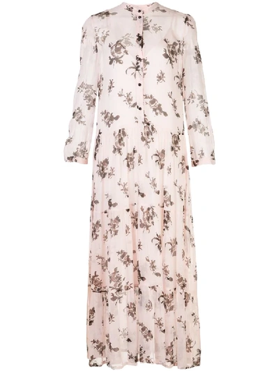 Shop Baum Und Pferdgarten Aia Maxi Dress In Pink