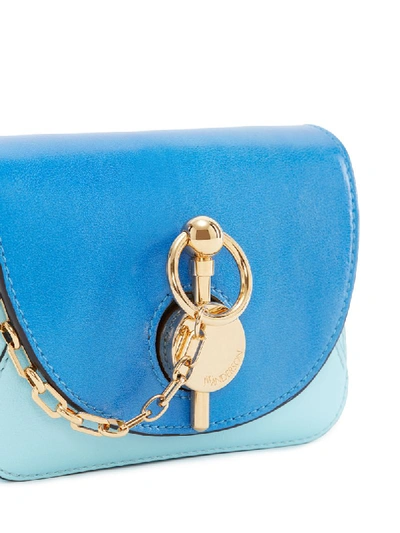 Shop Jw Anderson Nano Keyts Cross-body Bag In Blue