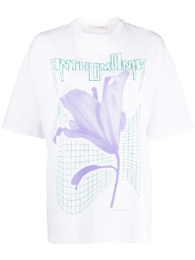 Shop Christopher Kane Anthomania Print T-shirt In White