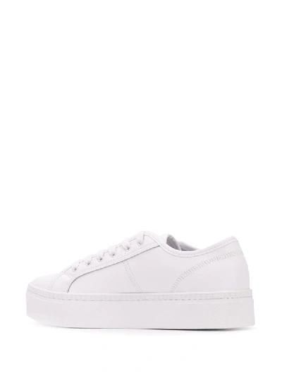Shop Versace Jeans Couture Logo-sole Low-top Sneakers In White